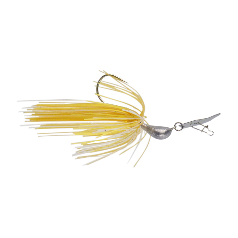 Dekoi 14gm Bladed Swim Jig, Chatterbait, Gold Shine, 2 pack - Outbackers