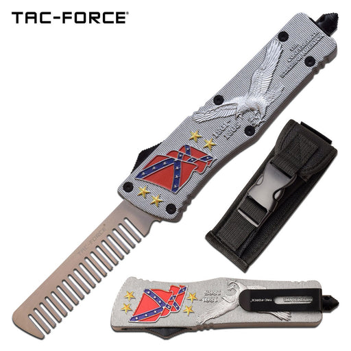 Tac Force Eagle Retractable Beard Comb w Glassbreaker - Outbackers