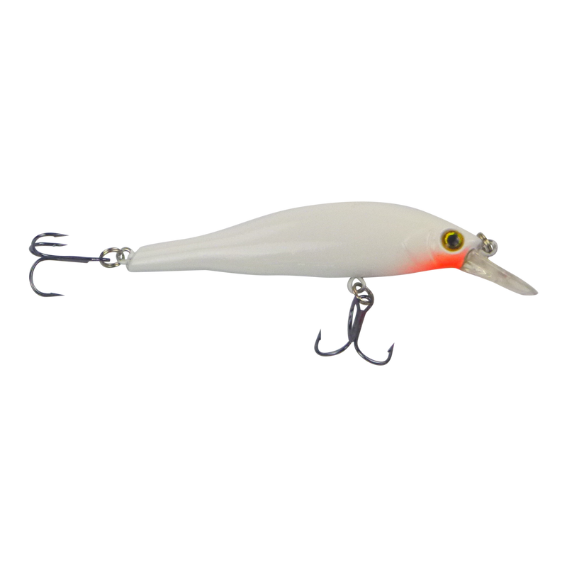 Finesse L Series Minnow, White Blush, 95mm - Outbackers