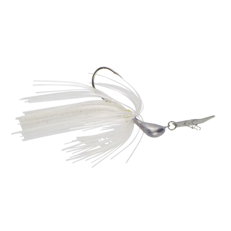 Dekoi 14gm Bladed Swim Jig, Chatterbait, Metallic Pearl, 2 pack - Outbackers