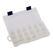 Rig Ezy 16 Compartment Tackle Box. 230mmL x 110mmW x 45mmD. - Outbackers