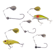 Swimerz Jig Spinner, Large, Hammered Nickel, 5 Pack - Outbackers