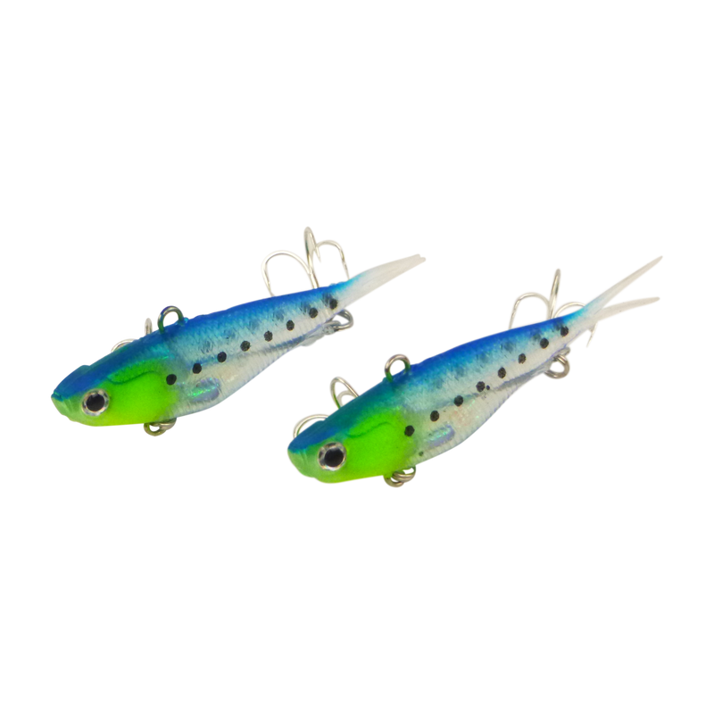 Swimerz 95mm Soft Vibe, Blue Water, 2 pack - Outbackers