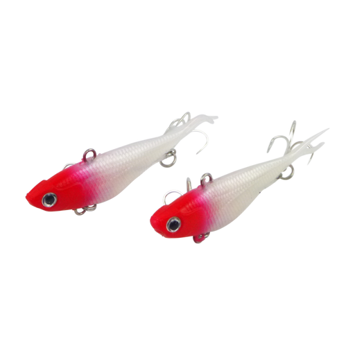 Swimerz 95mm Soft Vibe, Red Head, 2 pack - Outbackers