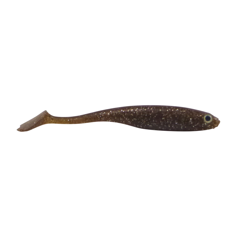 Swimerz Soft Shad 100mm Paddle Tail lure, Witchetty Grub, 6 pack - Outbackers