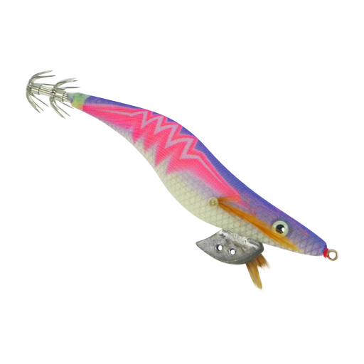 Finesse Rumoika Squid Jig, Purple Pink Neon, size 3.5, 2 pack - Outbackers