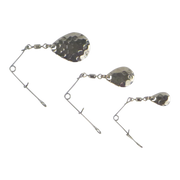 Swimerz Jig Spinner, Medium, Hammered Nickel, 5 Pack - Outbackers