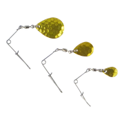 Swimerz Jig Spinner, Small, Hammered Brass, 5 Pack - Outbackers