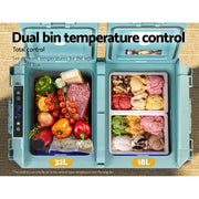 Glacio 50L Portable Fridge Freezer Fridges Cooler Camping 12V/24V/240V Caravan - Outbackers