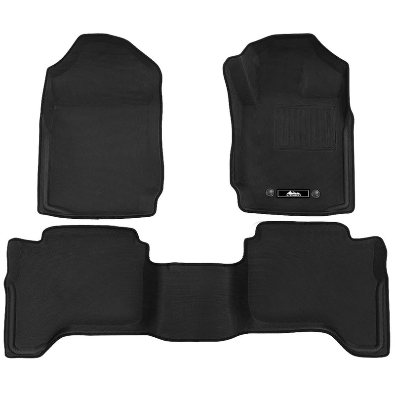Weisshorn Car Floor Mats Rubber Fits Mazda BT50 Dual Crew Cab 2012-2021 3D BT-50 - Outbackers