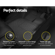 Weisshorn Car Floor Mats Rubber Fits Mazda BT50 Dual Crew Cab 2012-2021 3D BT-50 - Outbackers