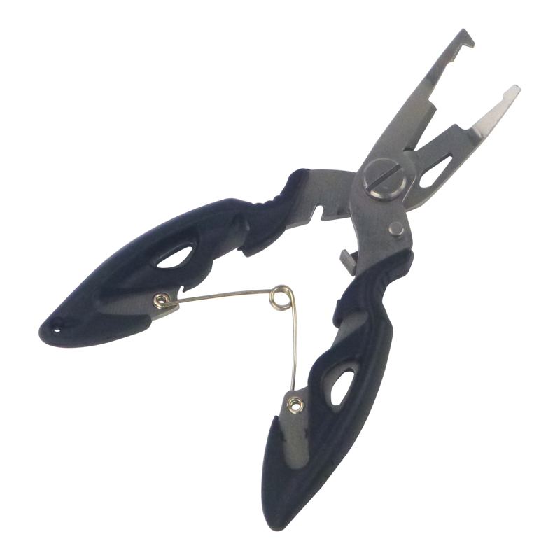 Rig Ezy Split Ring Pliers, Offset, Black - Outbackers