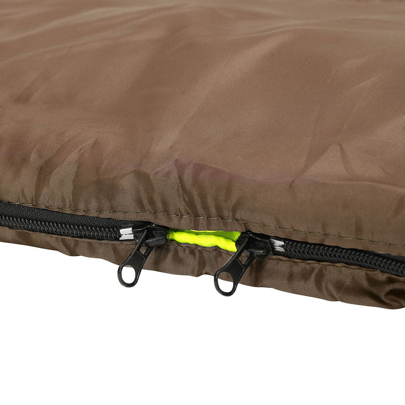 Weisshorn Sleeping Bag Double Bags Thermal Camping Hiking Tent Brown -5°C - Outbackers