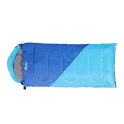 Weisshorn Sleeping Bag Bags Kids 172cm Camping Hiking Thermal Blue - Outbackers