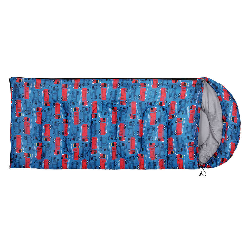 Weisshorn Sleeping Bag Kids Single Bags 180cm Thermal Camping Hiking Blue - Outbackers
