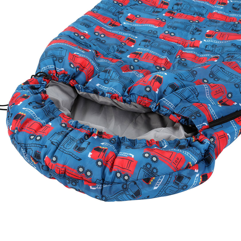 Weisshorn Sleeping Bag Kids Single Bags 180cm Thermal Camping Hiking Blue - Outbackers
