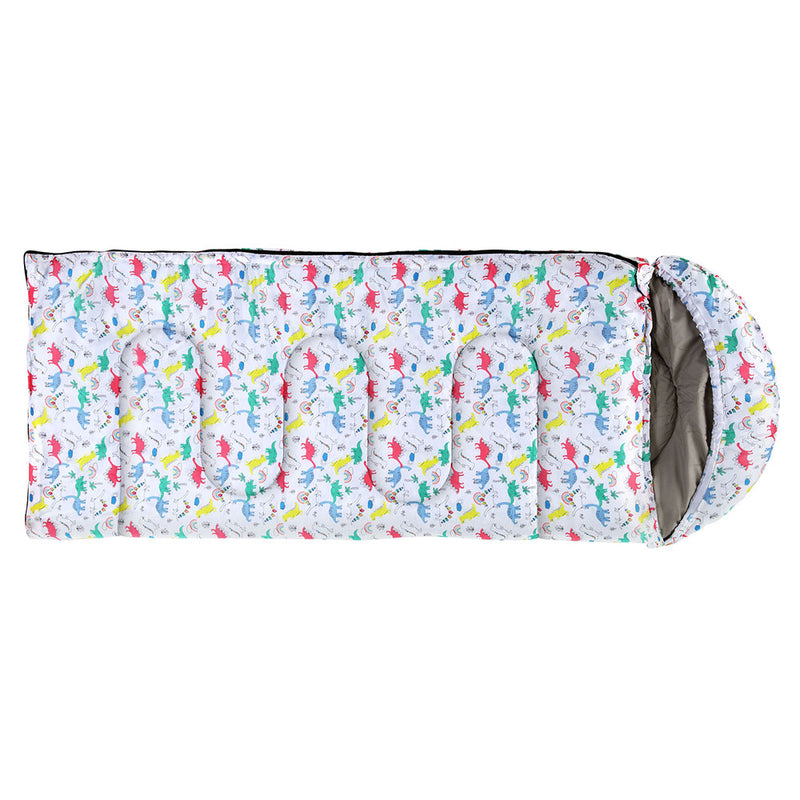 Weisshorn Sleeping Bag Kids Single Bags 180cm Thermal Camping Hiking White - Outbackers