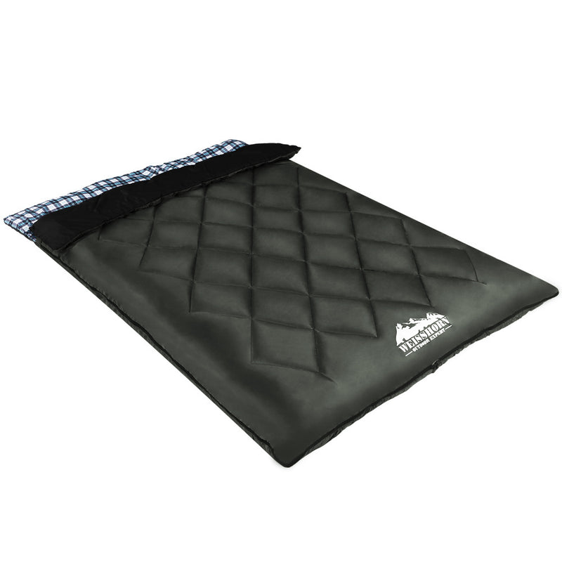 Weisshorn Sleeping Bag Camping Hiking Tent Outdoor Comfort 5 Degree Grey - Outbackers