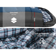 Weisshorn Sleeping Bag Camping Hiking Tent Winter Outdoor Comfort 0 Degree Navy - Outbackers