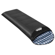 Weisshorn Sleeping Bag Single Camping Hiking Winter Thermal Grey - Outbackers