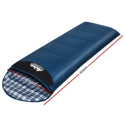 Weisshorn Sleeping Bag Single Camping Hiking Winter Thermal - Outbackers