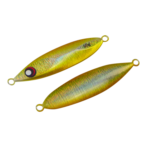 Finesse Slow Pitch Flutter Jig, 60gm, Gold Flash, 2 pack - Outbackers