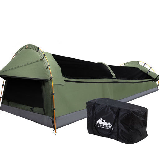 Weisshorn Swags King Single Camping Swag Canvas Tent Deluxe - Outbackers