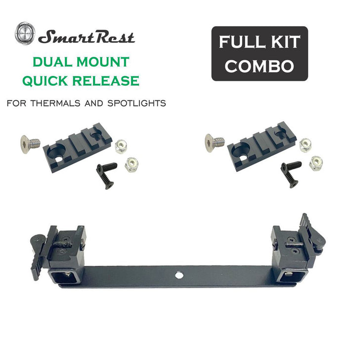 SmartRest Dual QR Mount + 2 Rails - Outbackers
