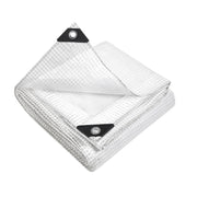 Instahut 6x9m Tarp Camping Tarps Poly Tarpaulin Heavy Duty Cover 135gsm Clear - Outbackers