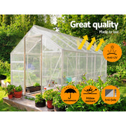 Instahut 9x12m Tarp Camping Tarps Poly Tarpaulin Heavy Duty Cover 135gsm Clear - Outbackers