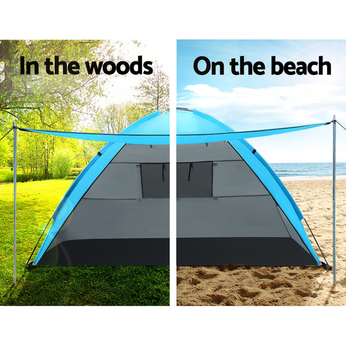 Weisshorn Camping Tent Beach Tents Hiking Sun Shade Shelter Fishing 2-4 Person - Outbackers