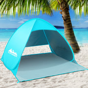 Weisshorn Pop Up Beach Tent Camping Hiking 3 Person Sun Shade Fishing Shelter - Outbackers