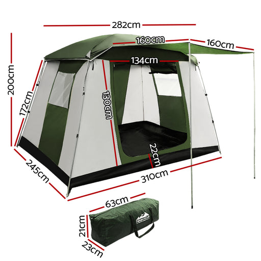 Weisshorn Camping Tent 6 Person Tents Family Hiking Dome - Outbackers