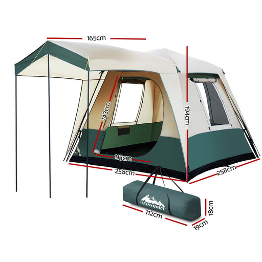 Weisshorn Instant Up Camping Tent 4 Person Pop up Tents Family Hiking Dome Camp - Outbackers