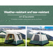 Weisshorn Instant Up Camping Tent 4 Person Pop up Tents Family Hiking Dome Camp - Outbackers
