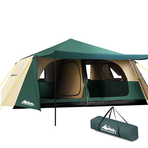 Weisshorn Instant Up Camping Tent 8 Person Pop up Tents Family Hiking Dome Camp - Outbackers