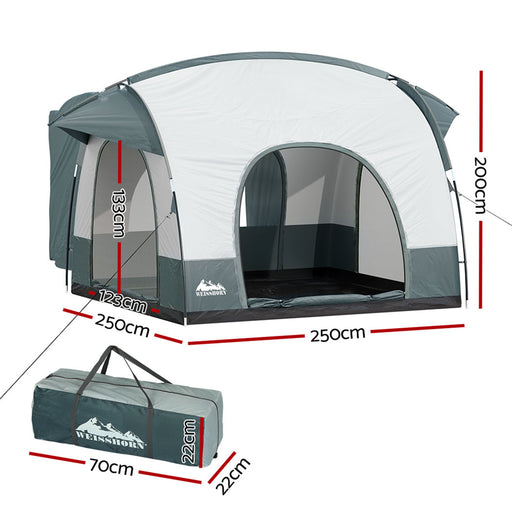 Weisshorn Camping Tent Car SUV Rear Extension Canopy Portable Outdoor Family 4WD - Outbackers