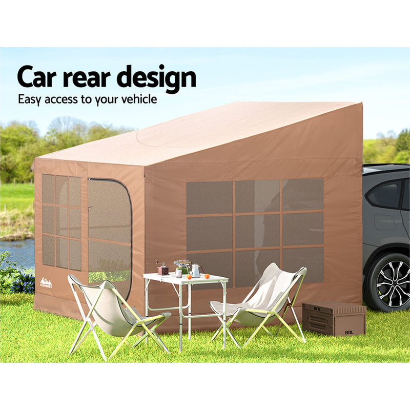 Weisshorn Camping Tent Car SUV Rear Side Canopy Portable Shelter Family Home 4WD - Outbackers