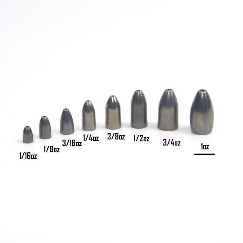 Swimerz 1/2 oz Tungsten Bullet Sinker. Qty 5. - Outbackers