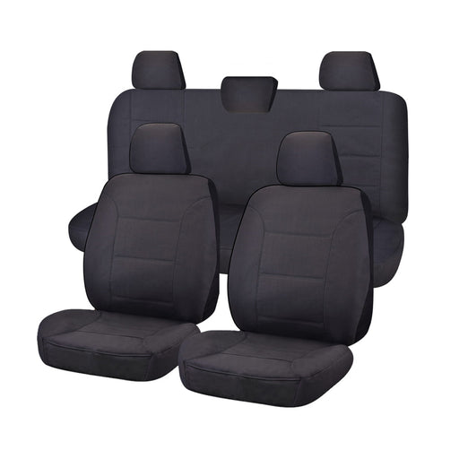Seat Covers for VOLKWAGEN AMAROK 2H SERIES 02/2011 ? ON DUAL CAB FR CHARCOAL ALL TERRAIN - Outbackers