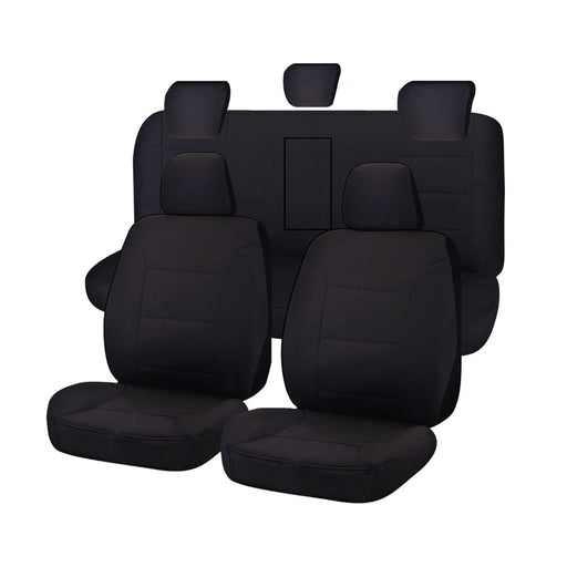 Seat Covers for HOLDEN COLORADO RG SERIES FR 06/2012 - ON DUAL FR BLACK ALL TERRAIN - Outbackers