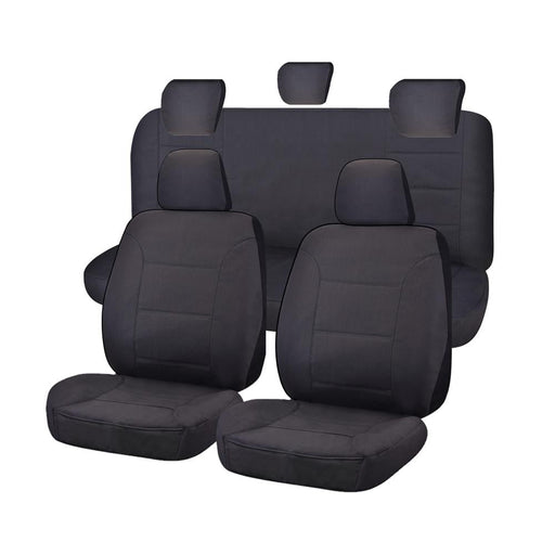 Seat Covers for TOYOTA HILUX 04/2005 - 06/2016 S 4X2 DUAL CAB UTILITY FR CHARCOAL ALL TERRAIN - Outbackers