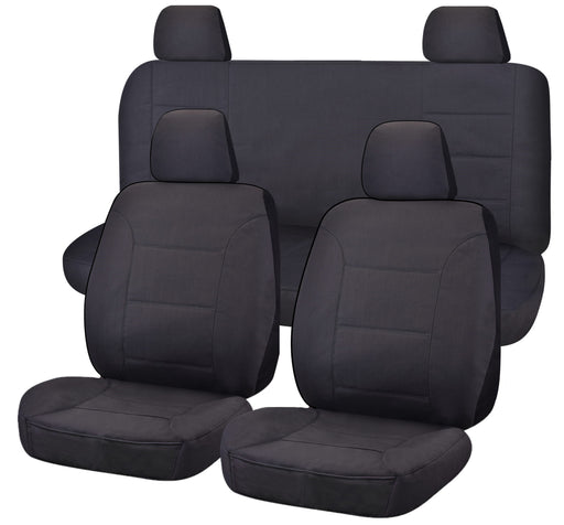 Seat Covers for NISSAN NAVARA D23 SERIES 3 NP300 11/2017 - 11/2020 DUAL CAB FR CHARCOAL ALL TERRAIN - Outbackers