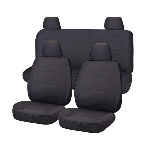 Seat Covers for NISSAN NAVARA D40 01/2006 - 02/2015 DUAL CAB UTILITY FR CHARCOAL ALL TERRAIN - Outbackers