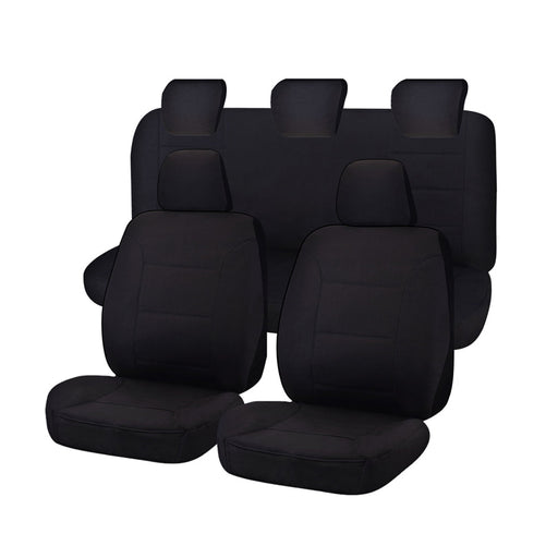 Seat Covers for FORD RANGER PX SERIES 10/2011 - 2015 DUAL CAB FRONT FR BLACK ALL TERRAIN - Outbackers