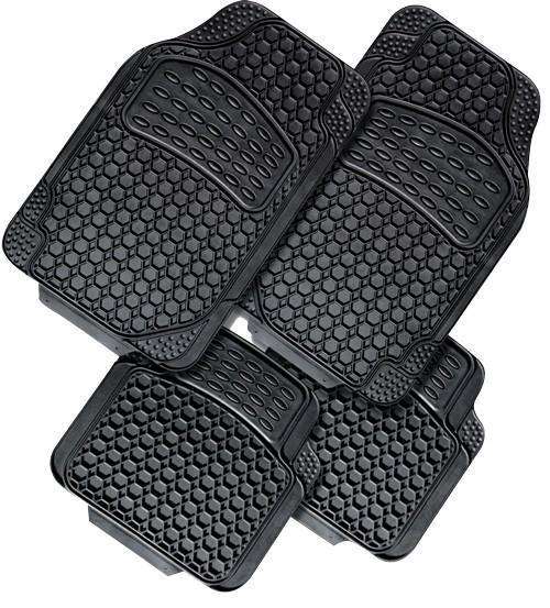 NOVA 4-Piece Car Mat - BLACK [Rubber] — Outbackers