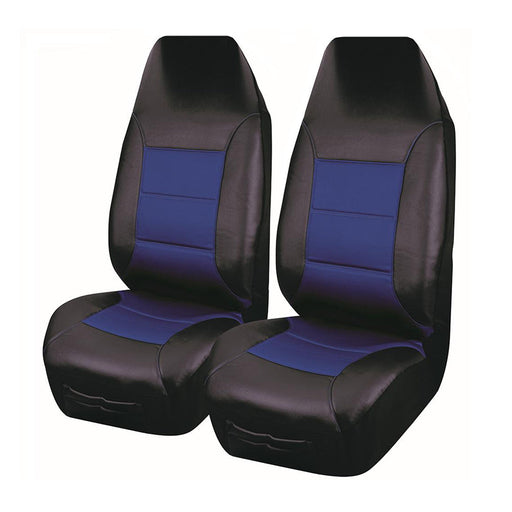 Universal El Toro Series Ii Front Seat Covers Size 60/25 | Black/Blue - Outbackers