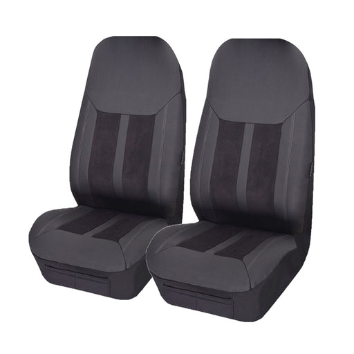 Universal Fury Front Seat Covers Size 60/25 | Black - Outbackers