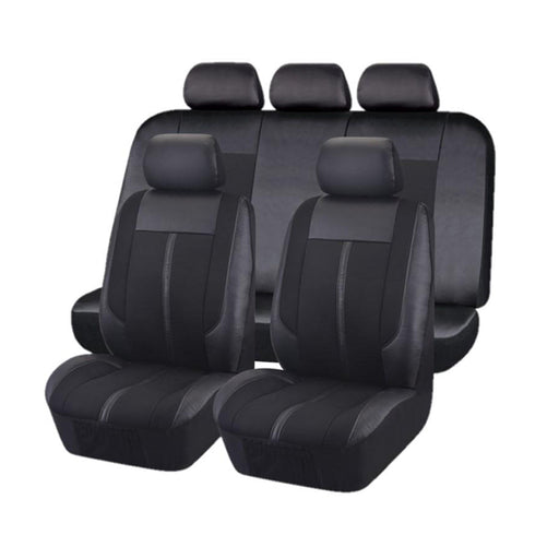 Universal Graphite Front/Rear Seat Covers Value Pack | Black - Outbackers