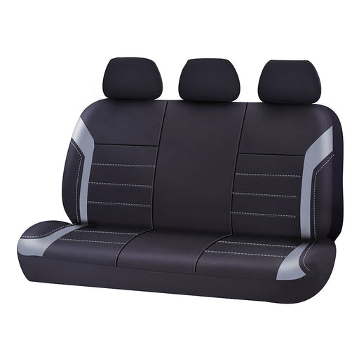 Universal Ultra Light Neoprene Rear Seat Covers Size 06/08H | Black/Grey - Outbackers